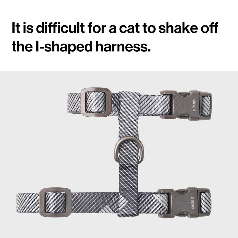 pidan Cat Harness and Leash Set for Walking Escape Proof - Adjustable Pet Harness for Kitten and Small Dogs Lightweight Dark Grey - PawsPlanet Australia