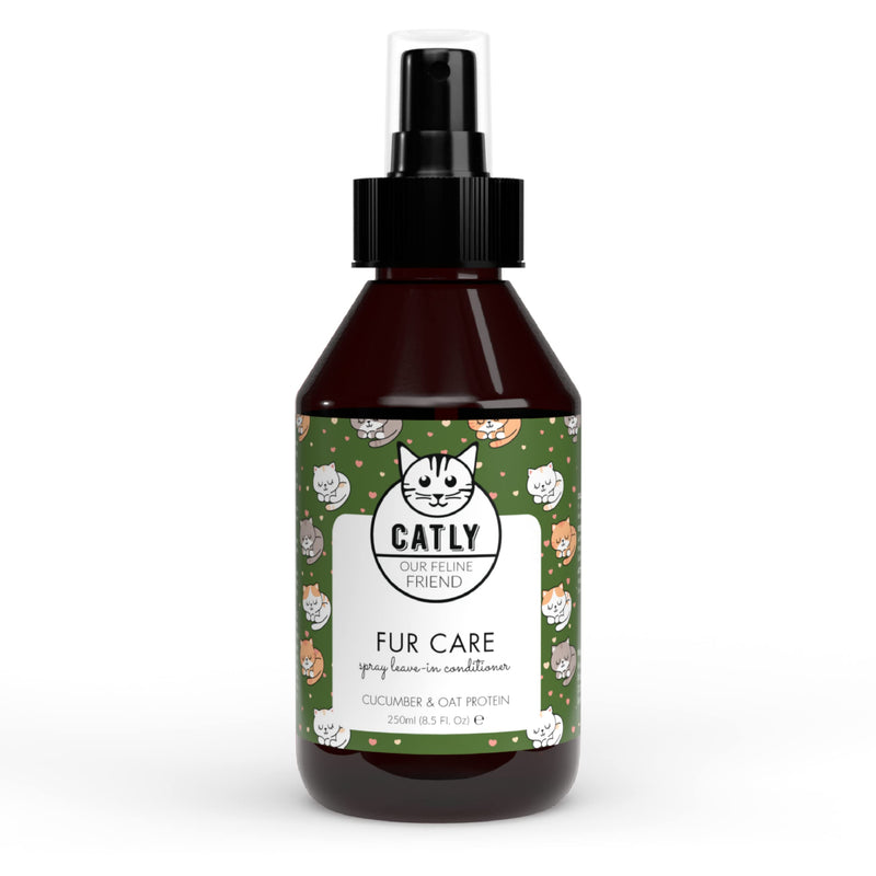 CATLY Detangling Spray Cat Care Spray - 250ml - Dry Conditioner with Aloe Vera for Cats, Natural Detangling and Deodorization - Cleans & Softens, Practical Alternative to Cat Shampoo - PawsPlanet Australia