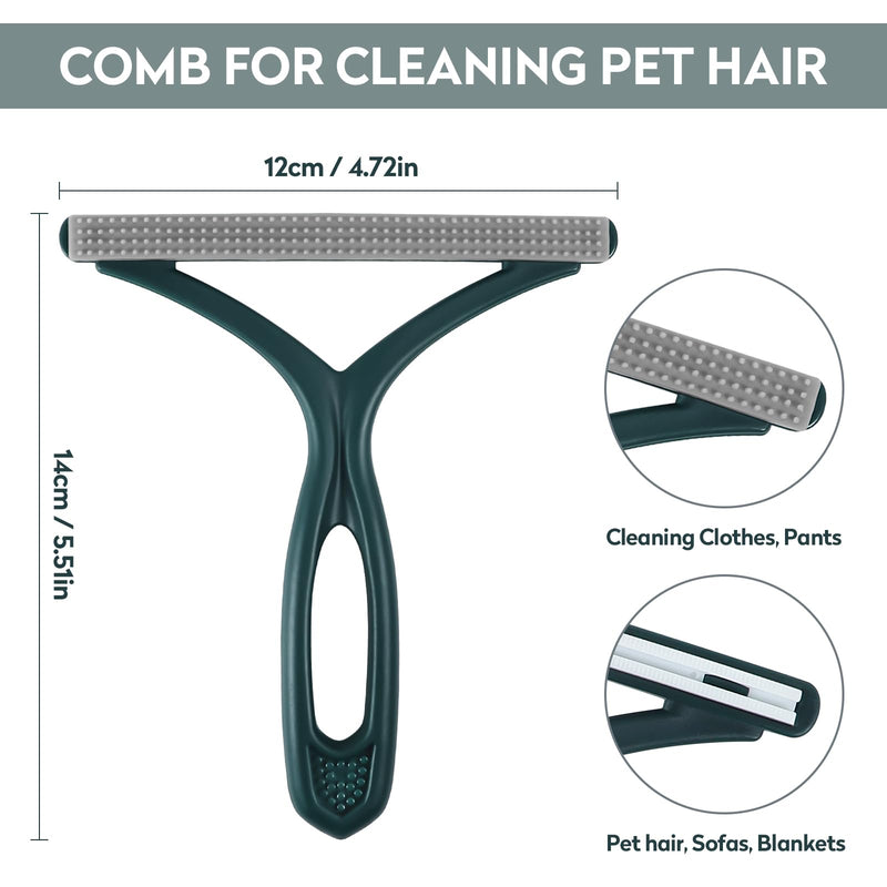 Vikaster Pet Hair Remover Cat Hair Remover, Portable Lint Brush Animal Hair Lint Remover for Removing Lint from Clothes, Sofas, Carpets, Cats and Dogs Metal + Plastic - PawsPlanet Australia