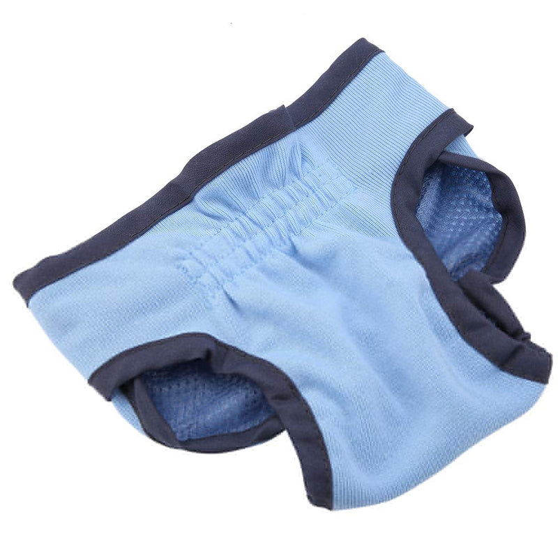 Oumefar Reusable Dog Physiological Pant Female Dog Underwear Pet Sanitary Diaper Sanitary Shorts Panties for Female and Male Dog(XL-Blue) XL Blue - PawsPlanet Australia