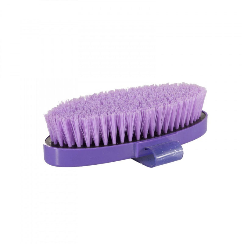 [Australia] - HORZE Checked Body Brush Purple One Size 