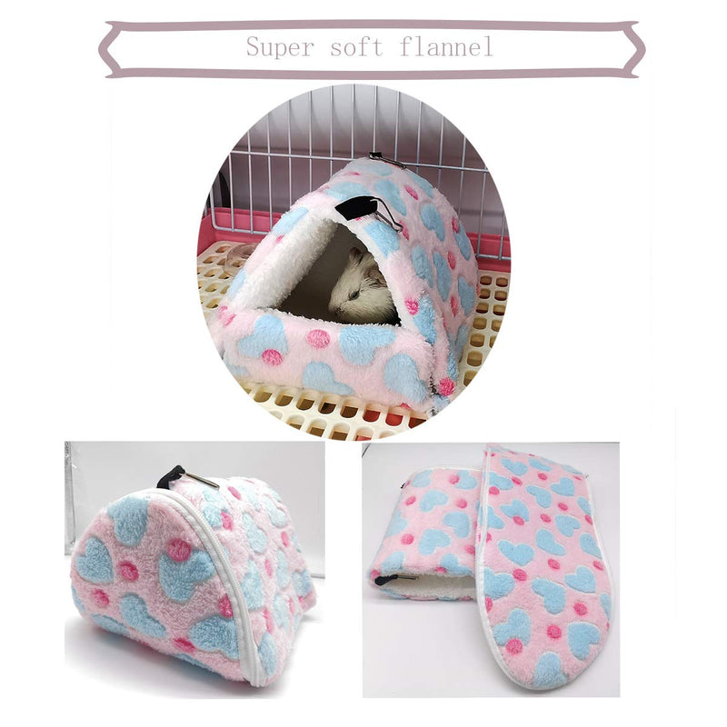 LEFTSTARER Sugar Glider Hamster Hammocks Guinea Pig Cage Bedding Cute Small Pet Animals Nest Hanging House Sleeping for Squirrel Hedgehog Chinchilla Bird (Small, Brown) - PawsPlanet Australia