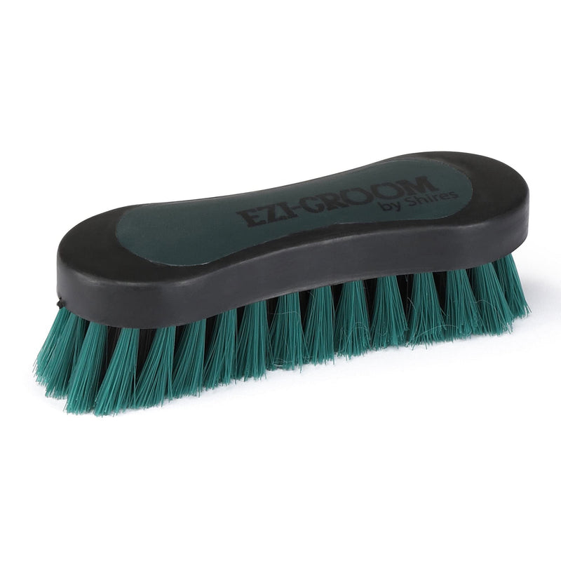 Shires 1485 Ezi-Groom Small 2-Tone Face Brush Bright Blue - PawsPlanet Australia