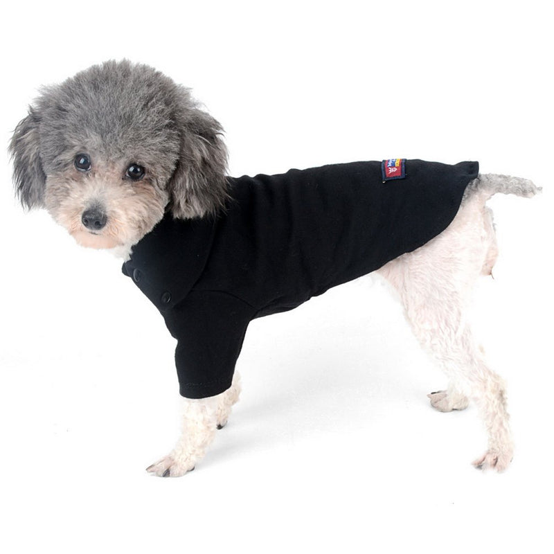 [Australia] - SMALLLEE_LUCKY_STORE Pet T Shirts for Small Dog & Puppies Large Black 