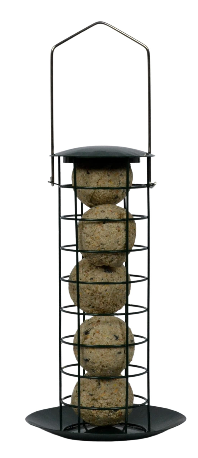 Supa Fat Ball Feeder & Tray Is Designed To Hold Both Netted And Un-netted Fat Balls. The Tray Acts Both As A Feeding Station & Also Stops Food From Falling On To The Ground Thus Discourages Vermin. 1 Green - PawsPlanet Australia