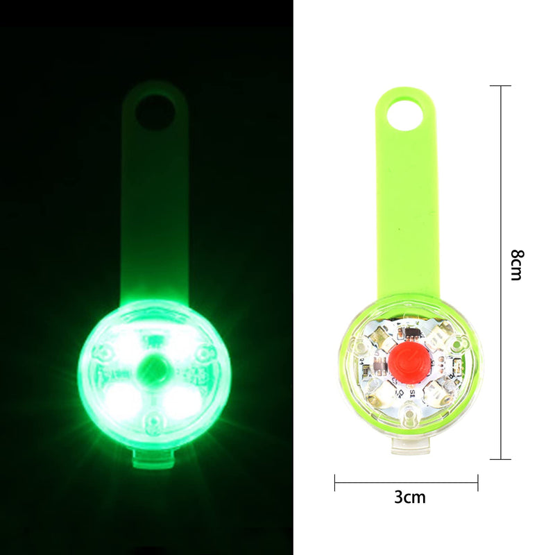 GothicBride Safety LED Flashing Light, Safety Pet Lights USB Rechargeable for Dogs Cats Pets, 3 Flashing Modes LED Light Keychain for Night Walks Running Camping green - PawsPlanet Australia