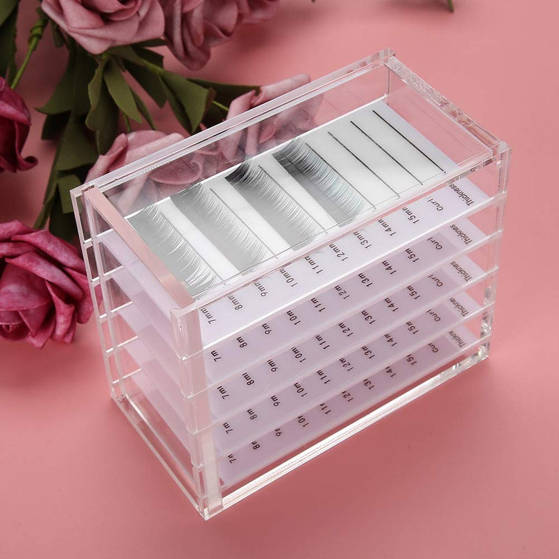 Storage Box, Eyelash Holder, Eyelash Storage Box, Transparent Lightweight Convenient for for Beauty Salon - PawsPlanet Australia