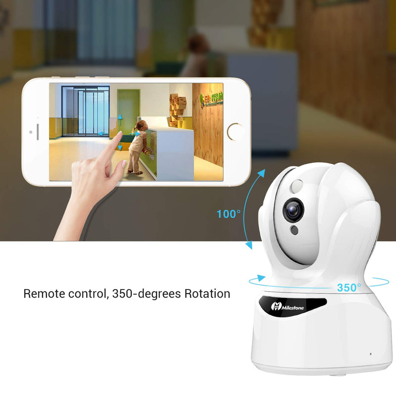 Pet Camera, Security Camera 1080P HD Smart IP Wireless Camera with Sound Motion Detection Two-Way Audio, Pan/Tilt/Zoom WiFi Surveillance with Night Vision for Pet Baby Monitor, Compatible with Alexa. - PawsPlanet Australia