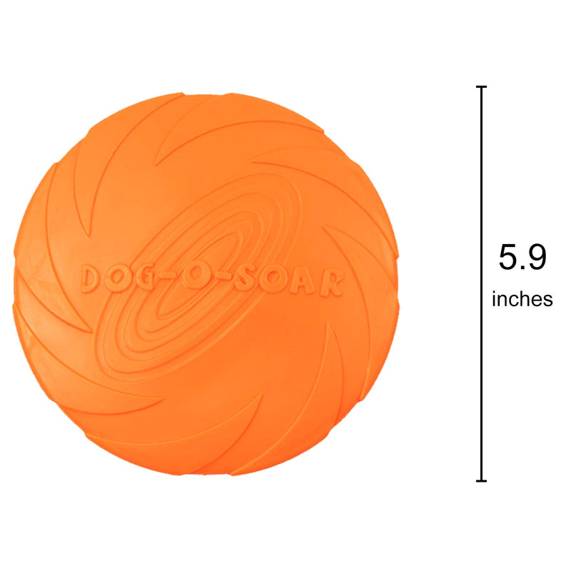 Rubber Flying Discs 3 Pieces Dog Training Toys Outdoor Pet Interactive Toys, Float-able and Durable, Suitable for Dogs and Puppy S - PawsPlanet Australia