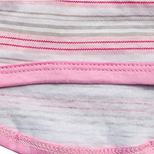 [Australia] - Ollypet Pink Shirt for Small Pets Dog Clothes Striped Tank Top Cotton Summer Apparel Chihuahua S 