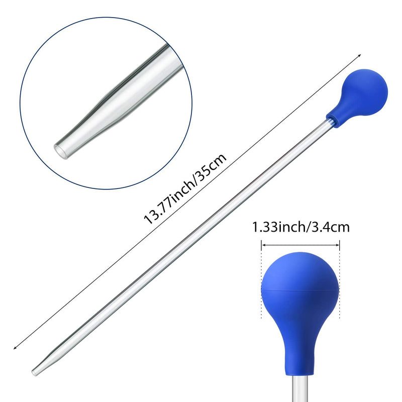 2 Pieces Coral Feeder SPS Hps Feeder 13.77 Inch Long Pipette Acrylic Marine Fish Coral Food Tool Accurate Coral Spot Feeder Tube for Reef/Anemones/Brine Shrimp Most Aquarium Organisms (Blue) Blue - PawsPlanet Australia