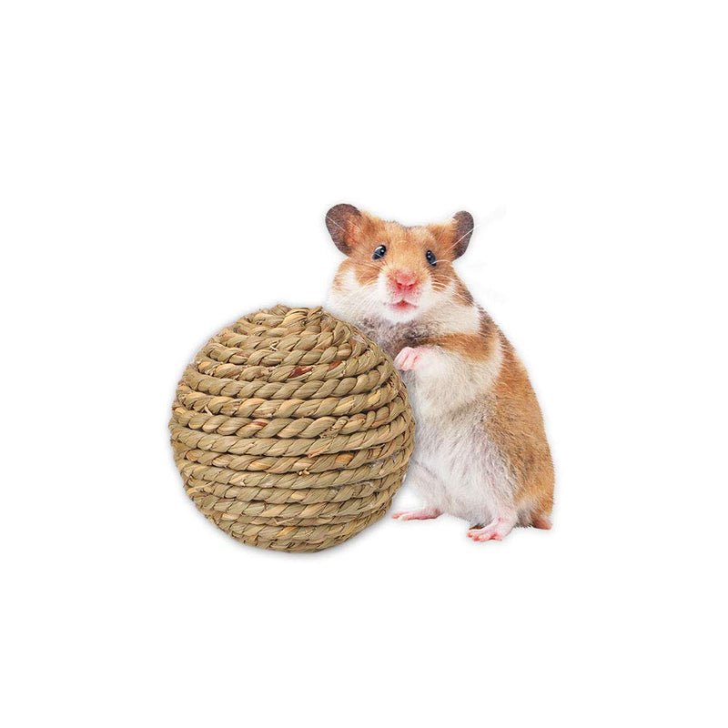 11 Pcs Guinea Pig Toys and Rabbit Toys Boredom Breakers, Grass Balls, Sea Grass Carrots and Corn, Dwarf Hamster Toys for Teething, Gerbil Toys, Rat Toys, Small Animals Toys Rattan Balls - PawsPlanet Australia