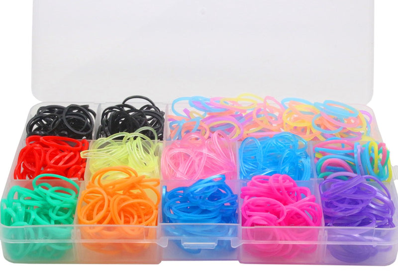 YOY 3/4" Pet Dog Stretchy Rubber Bands, 600/Box - Puppy Elastics Ties Pony Tail Holders Hair Accessories for Doggy Grooming Top Knots Ponytails Braids and Dreadlocks - PawsPlanet Australia