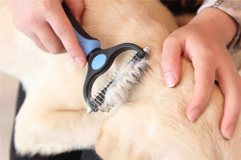 [Australia] - Maxpower Planet Pet Grooming Tool Set (2 Pack)- Double Sided Dematting Brush and Dog Nail Clippers 