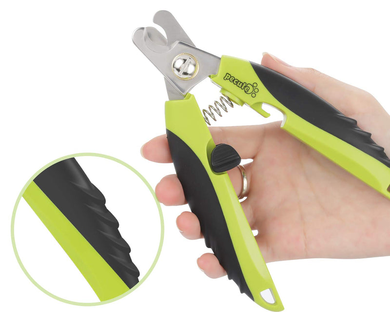 pecute Dog Nail Clippers Professional Sharp Stainless Steel Pet Nail Trimmers with Safety Gards and Bonus Nail File for Medium to Large Dogs - PawsPlanet Australia