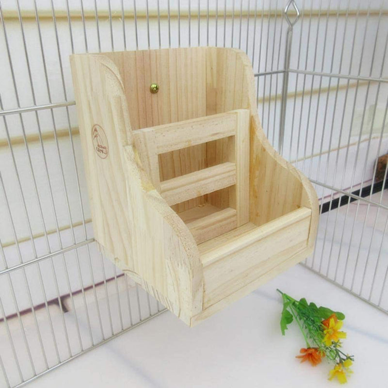 PINVNBY Rabbit Hay Feeders Rack Bunny Wooden Cage Food Rack Bowl with Hamster Water Bottle for Small Animal Supplies Chinchillas Guinea Pig 2 PCS - PawsPlanet Australia