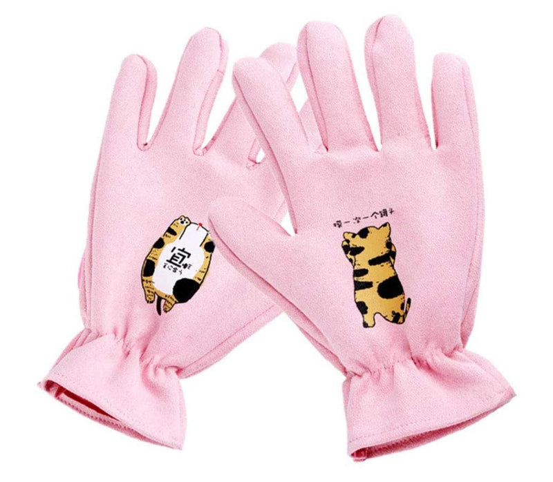 XINYAO Pet Grooming Glove, Efficient Pet Hair Remover Mitt,Gentle dusting Brush Gloves,Size Fit All Works for Dogs,Horses,Cats and Other Animals (1-Pair) Pink - PawsPlanet Australia