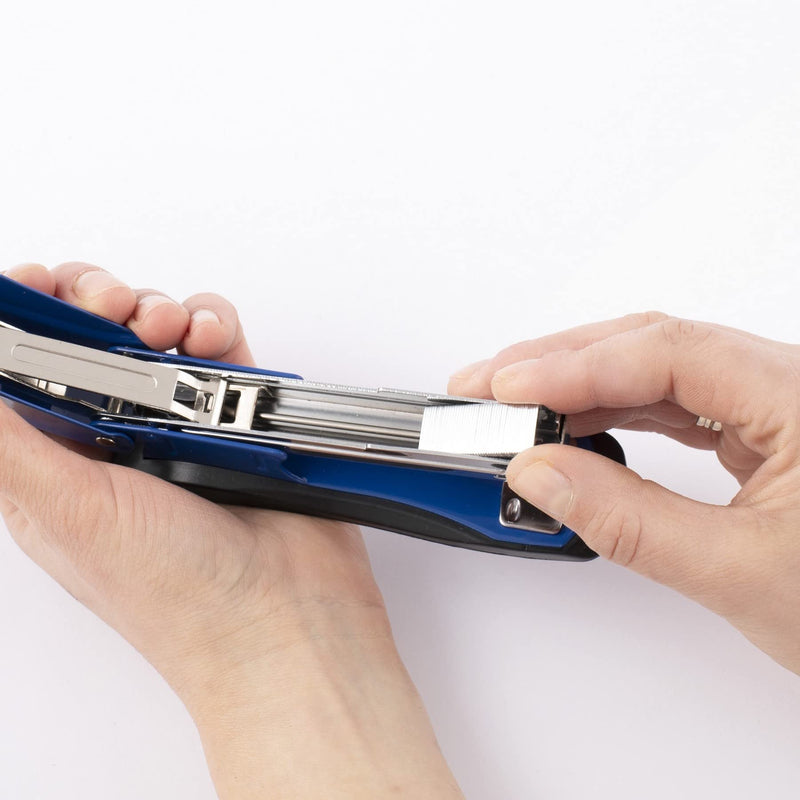D.RECT 3019 metal stapler - metal stapler, office stapler, table stapler - stapler 30 sheets - stapler for office - stapler for the desk 104034, blue/black single pack - PawsPlanet Australia