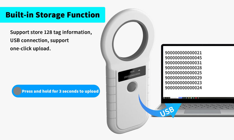White Pet Microchip Reader - PawsPlanet Australia