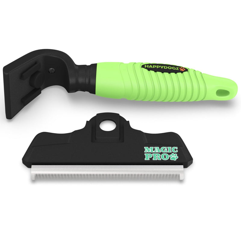 [Australia] - Professional Magic Pro Deshedding Tool; Reduces Shedding by up to 95%; Prevents Flakiness on Pet's Skin, Lessens Dandruff; a Trusted, Durable, Long Lasting Pet Shedding Brush for Cats and Dogs Medium - Large 