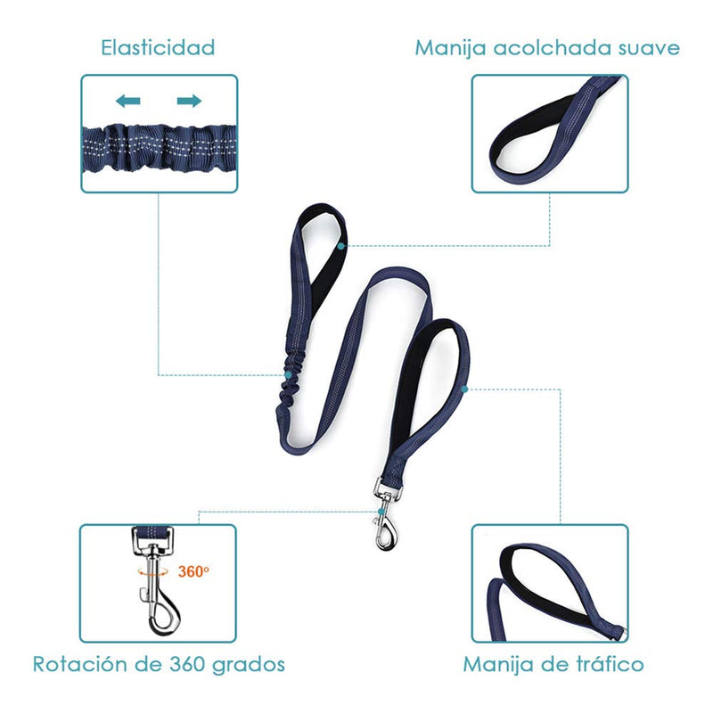 SlowTon Double Dog Leash and Seatbelt Set, Dual Detachable Pet Lead for Two Dogs, Adjustable Leash and Safety Seat Belt - PawsPlanet Australia