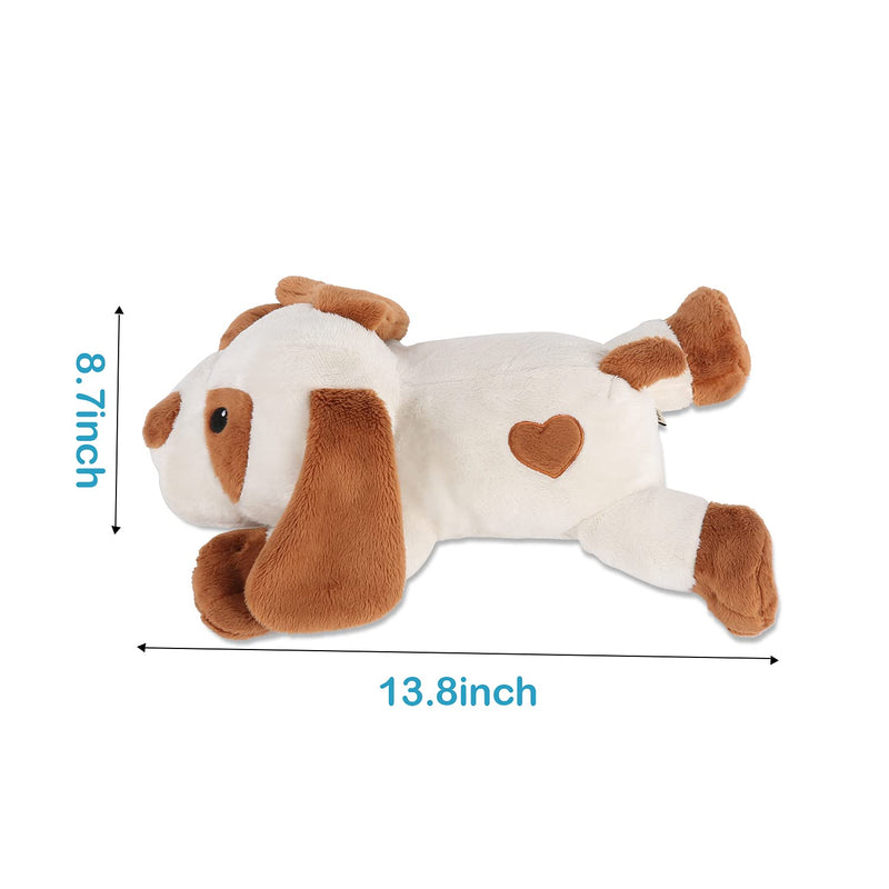 WEOK Puppy Heartbeat Toy, Dog Heartbeat Toy for Separation Anxiety Relief, Puppy Toy with Heartbeat Stuffed Animal Anxiety Claming Behavioral Aid Plush Toy for Dogs Cats Pets - PawsPlanet Australia