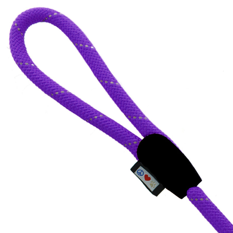 [Australia] - Pawtitas Training Dog Leash 6ft Extremely Durable Rope Leash for Dogs Premium Quality Heavy Duty Rope Lead Strong and Comfortable Medium/Large Purple 