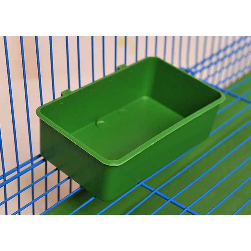 [Australia] - Wontee Bird Seed Food Feeding Cups Plastic Hanging Bowl for Poultry Parrot Pigeon Parakeet Budgie Cage 4.72inch 