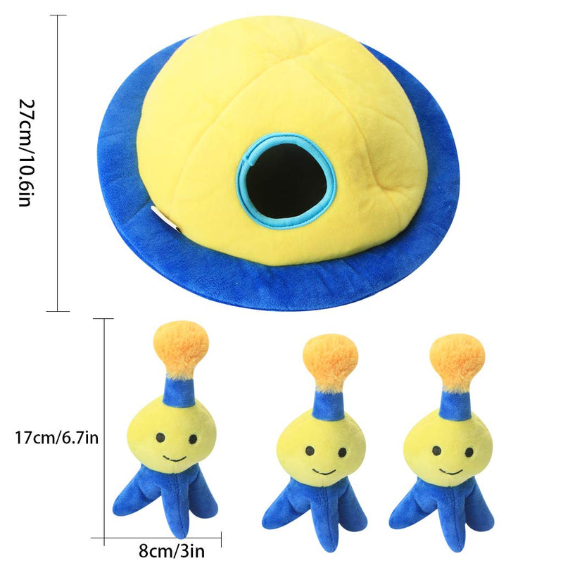 IFOYO Squeak Dog Toys, Durable Hide and Seek Puzzle Plush Interactive Dog Toys for Medium Small Dogs, Pets, Halloween Christmas Dog Toy, Aliens - PawsPlanet Australia