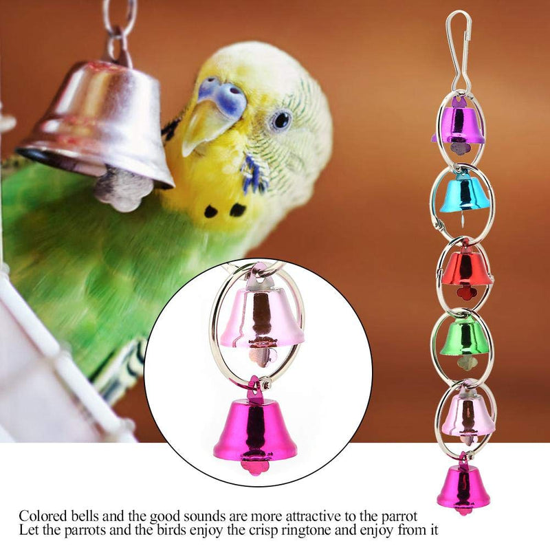 Pet Bird Parrot Cage Toy, Hanging Bells Suitable for Parrots and Birds - PawsPlanet Australia