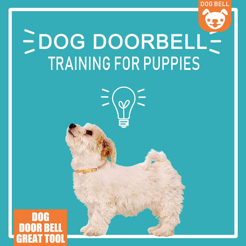 DOYOO 2 Pack Dog Doorbells Premium Quality Training Great Dog Bells Adjustable Door Bell Dog Bells for Potty Training Your Puppy The Way - Premium Quality - 7 Extra Large Loud 1.4" DoorBells - PawsPlanet Australia