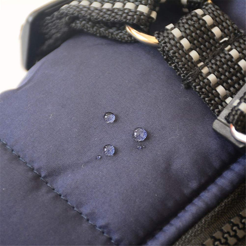 DOGGYZSTYLEPet Dog Jacket Vest Waterproof Thick Fleece Warm Coat for Puppy Cat Winter Cold Weather Apparel S Blue - PawsPlanet Australia