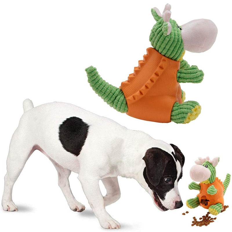 LWZko Dog Toy, Dog Plush Chew Toy, Molar Plush Toys Dog Toy, Dog Treat Dispenser, Silicon Dinosaur Shape Plush Fabric Squeaky Toy for Dogs, Dog Training Games, Interactive Dog - PawsPlanet Australia