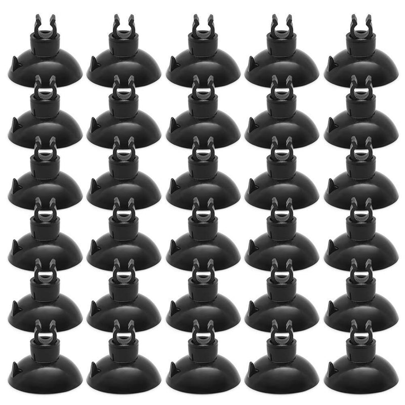 [Australia] - SLSON 30 Pack Aquarium Suction Cup Clips Airline Tube Holders Clamps Fish Tank Hose Holder Clips for 3/16 inch Air Line Tubing,Black 