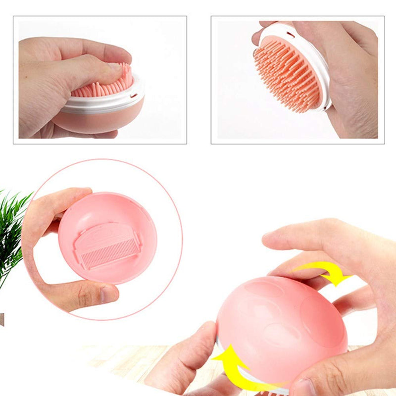 N\A Dog Slicker Brush, 3-in-1 Dog Grooming Brush Double Sided Self Cleaning Dog Slicker Brush for Dogs & Cats with Long or Short Hair - PawsPlanet Australia