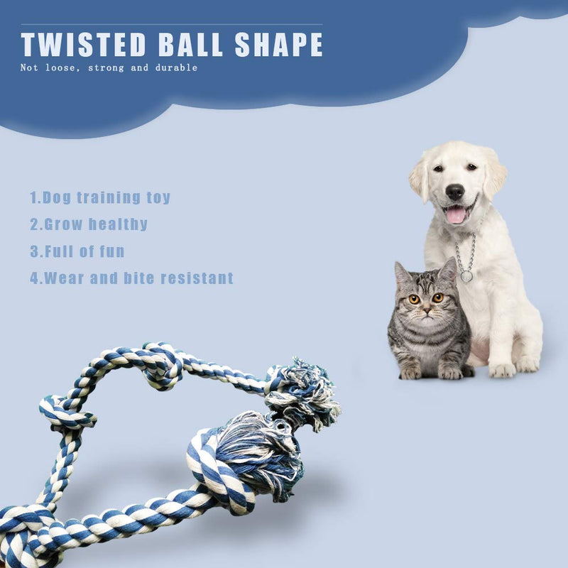 SENDILI Dog Rope Toy for Large Dogs - Natural Cotton Rope Tug Toy Durable for Dog Training, Chewers, Interactive, Tug of War - PawsPlanet Australia