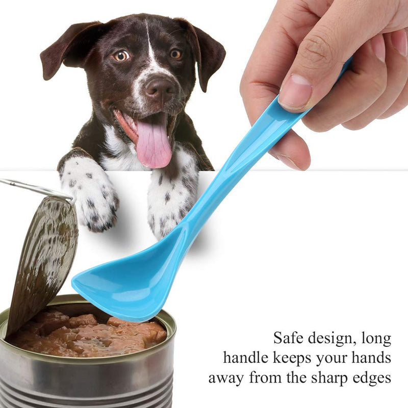 Pet Long Handle Spoon Plastic Special Curved Dog Cat Can Tin Spoon Food Mixing Spoon - PawsPlanet Australia