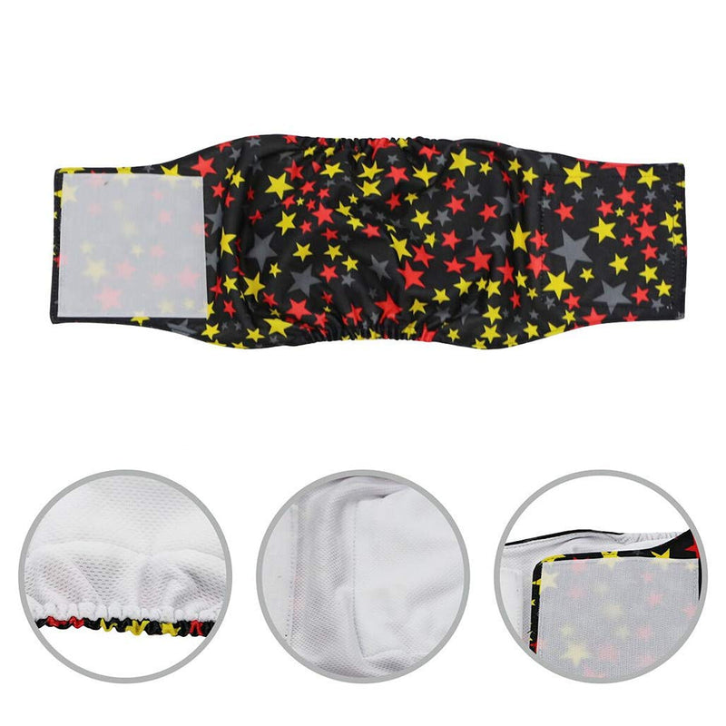 [Australia] - Metrical Washable Dog Diapers (Pack of 3) Reusable Male Dog Belly Bands Durable Dog Belly Wrap (M(Waist:13''-17'')) M(Waist:13''-17'') 