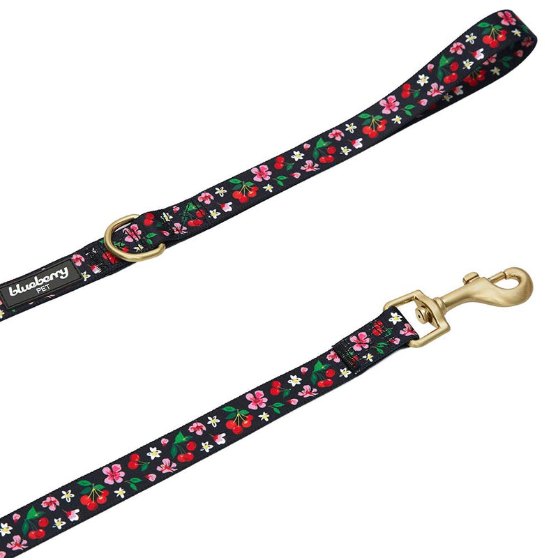 Blueberry Pet 10+ Patterns Durable Spring Scent Inspired Floral/Camo Print Dog Leashes Leash - 4' * 1" Black - PawsPlanet Australia