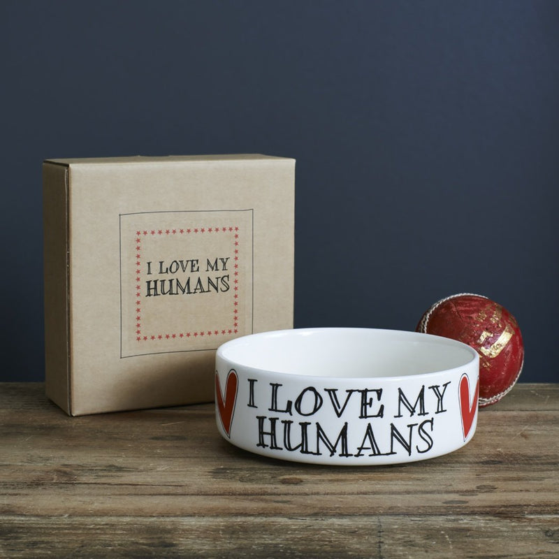 I Love my Humans large dog bowl - PawsPlanet Australia