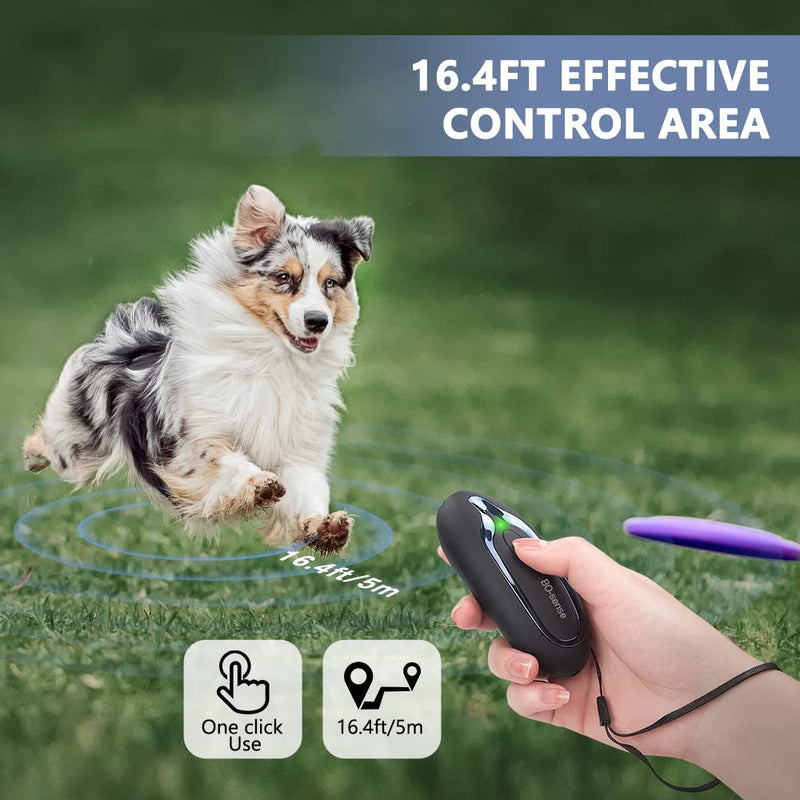 Stop Dog Barking Device, Handheld Rechargeable Anti Barking Devices Ultrasonic Dog Bark Control Stop Dogs Bark Deterrent 16.4FT with LED Indicator Stopper Stop Dog Barking Tool Collar Outdoor/Indoor Anti Barking Device-Blue - PawsPlanet Australia