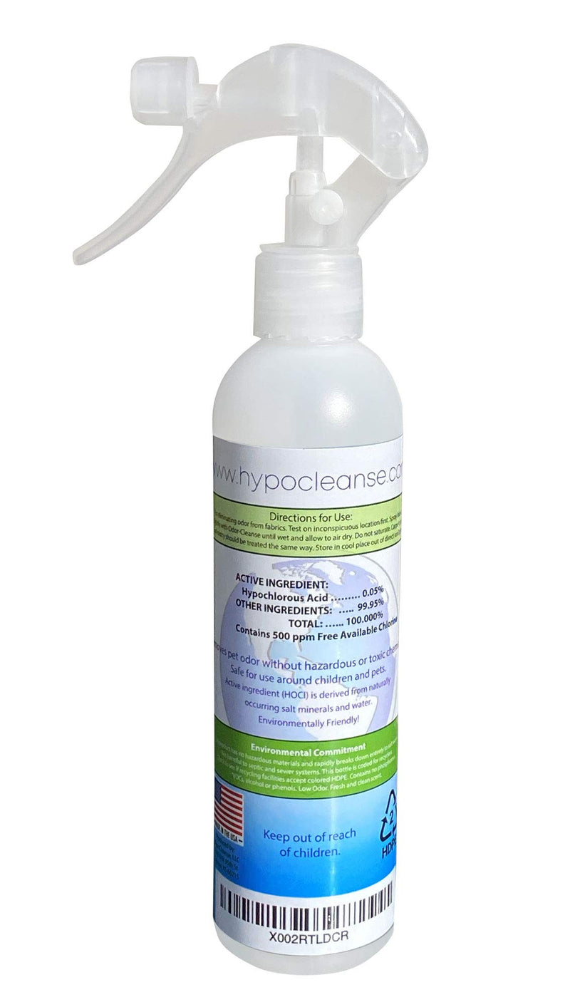 HypoCleanse - Odor-Cleanse - Deodorizer - Professional Strength - Pet Safe - 8oz Spray Bottle - PawsPlanet Australia