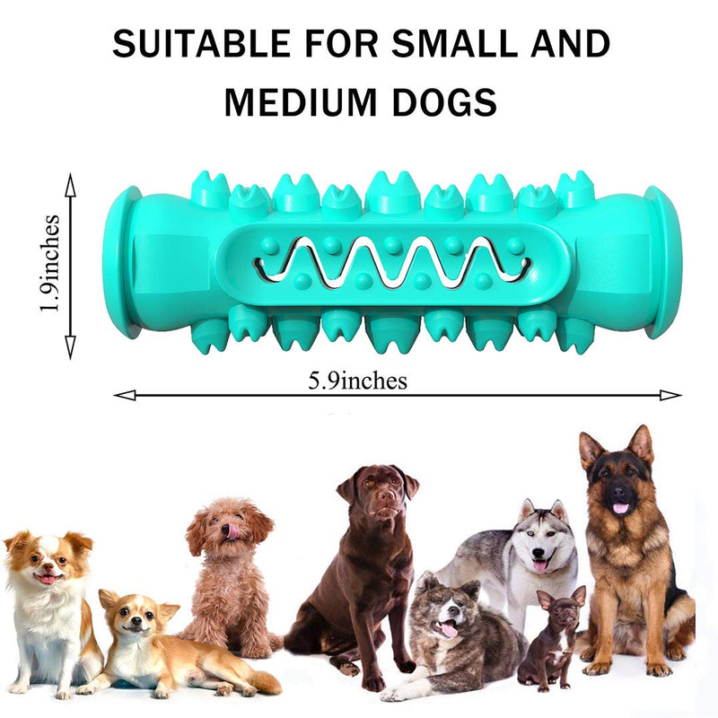 Dog Toothbrush chew Stick-Dog Chew Toy-Natural Rubber Teeth Cleaning Dog Chew Toys-Suitable for Small and Medium Dogs,Pet Training Clicker. - PawsPlanet Australia