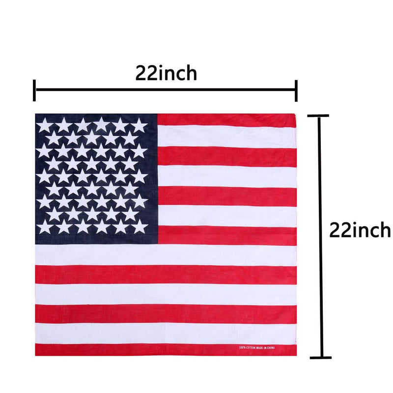 [Australia] - KZHAREEN American Flag Dog Bandana Triangle Bibs Scarf Accessories Collar with Bow Tie for Dogs Pets Animals 