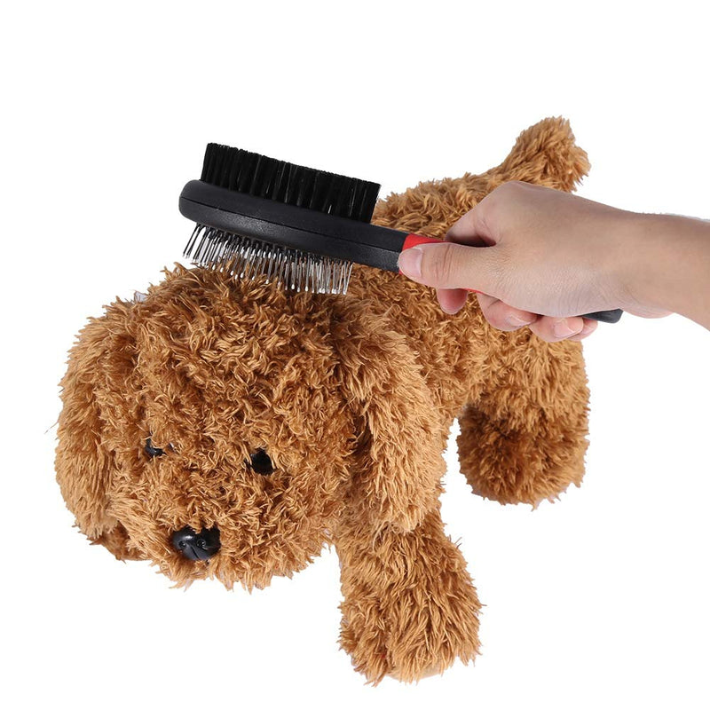 Oumefar Multifunctional Dog Brushes 2 Sided Pet Comb Plastic Handle Dog Hair Shedding Trimmer Grooming Tool for Long Short Hair Dogs Cats - PawsPlanet Australia