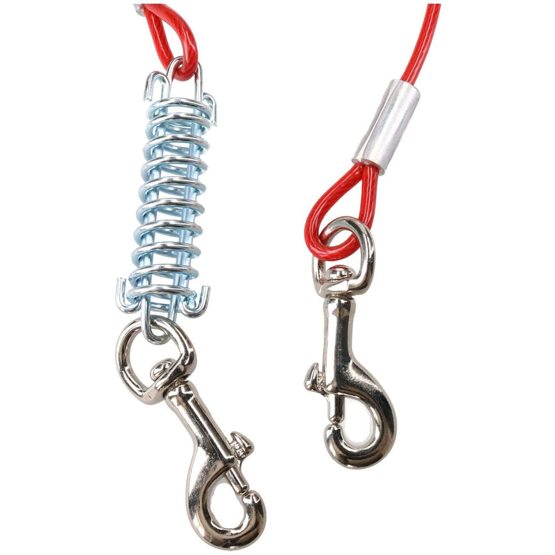 AB Tools Extra Strong Dog Stake Out Spike & 10ft Weather Resistant Tie-Out Cable 10FT/ 3M - PawsPlanet Australia