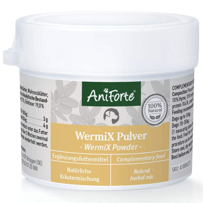 AniForte WermiX for dogs 20g - Natural herbs, proven alternative for 10 years, support with saponins, bitter substances, thyme, wormwood & sage - PawsPlanet Australia