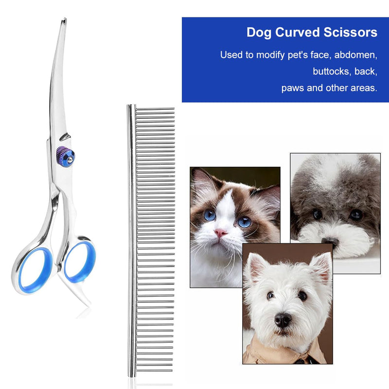 Dog scissors, thinning scissors for dogs, pet steel comb, dog scissors, trimming knife for dogs, dog comb, dog comb, dog claw cutter, dog scissors fur scissors, for dogs, cats - PawsPlanet Australia