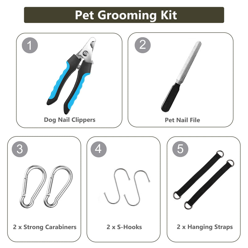 DaizySight Dog Grooming Hammock Set for Small Dogs Claw Hairdresser - Size S, Hanging Harness for Nail Trimming, Claw Trimmer, Pet Grooming - PawsPlanet Australia