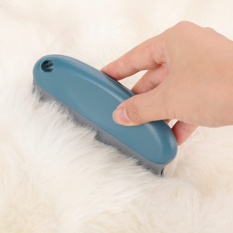 Pet Hair Remover Brush, Dog Hair Remover for Carpet, Clothes, Furniture, Sofa, Cars, Cat Hair Remover Comb, Rubber Brush for Pet Hair, Dog Hair Removal Products Dark Blue - PawsPlanet Australia